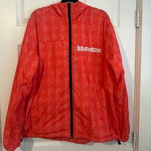 Lollapalooza International Windbreaker - Mens Large Red